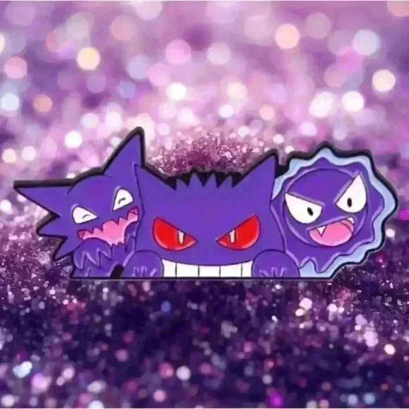 Gastly, Haunter, Gengar Evolution Enamel Pin Collection - Pokémon Fan's … - Picture 1 of 6